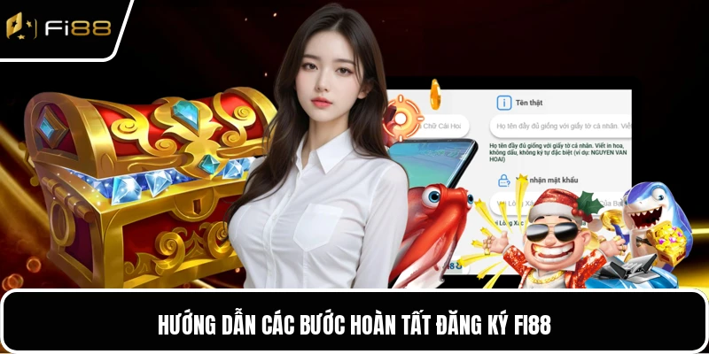 Hướng dẫn các bước hoàn tất đăng ký FI88